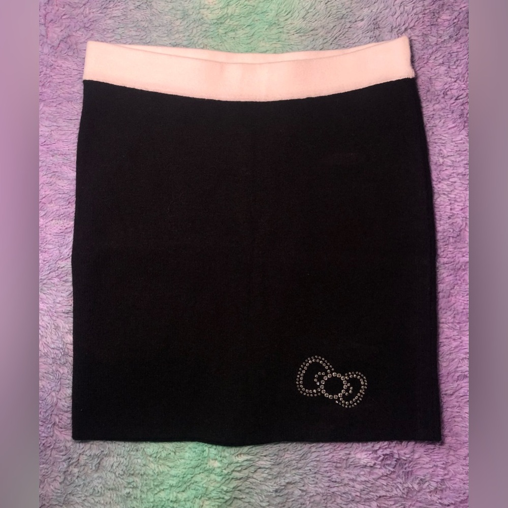 HELLO KITTY 50TH ANNIVERSARY Rhinestone Bow MiniSkirt